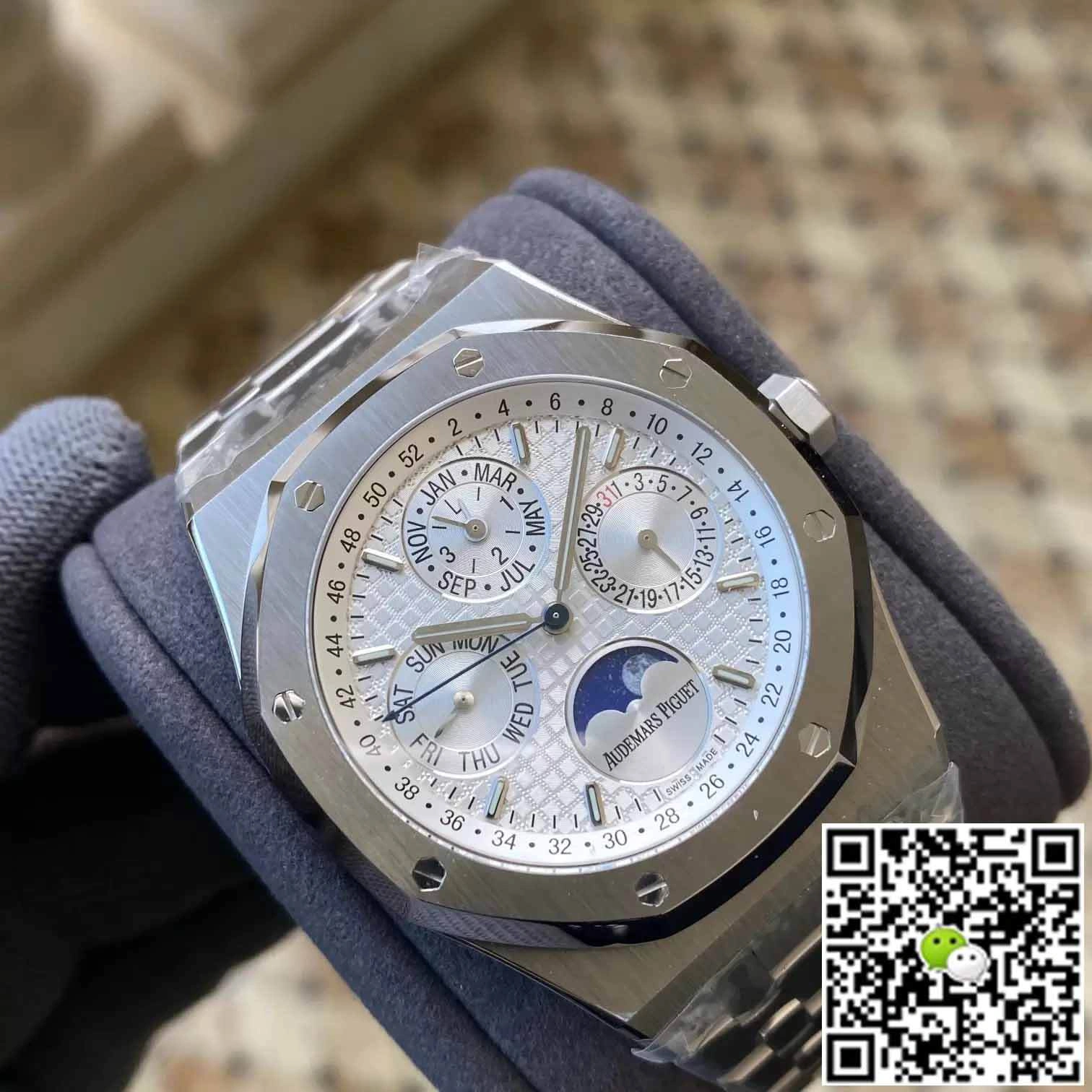 Audemars Piguet Royal Oak 26574ST.OO.1220ST.001 APS Factory 1:1 Best Edition Replica Watch Silver Strap